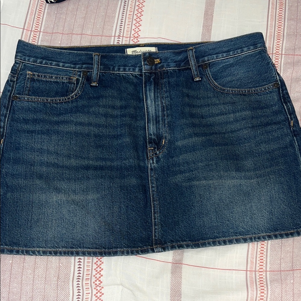 Madewell Dark Blue Denim Mini Skirt 31